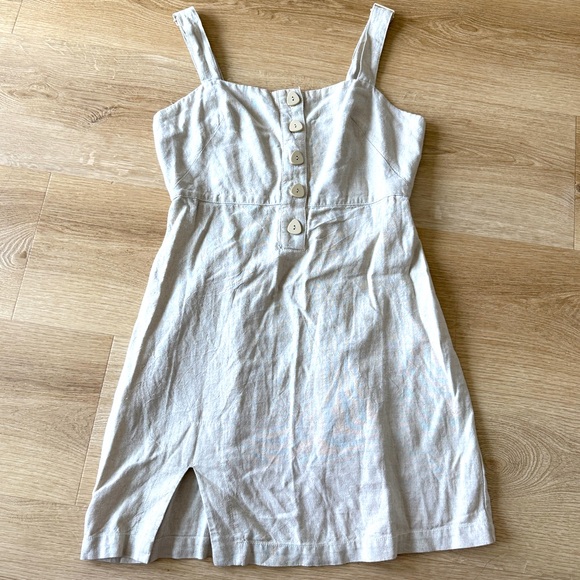 Urban Outfitters Avalon Linen Button-Front Mini Dress - Picture 10 of 11
